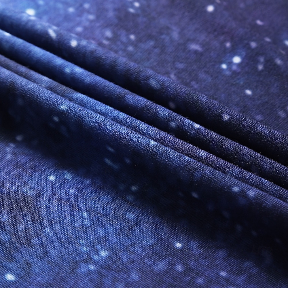 Hombre Graphic 3D Cielo estrellado Camiseta Tee Camisetas divertidas Manga Corta Camiseta Impresión 3D Escote Redondo Camisa Vintage Básico Casual Diario Amarillo Rojo Azul Piscina Ropa S M L XL 2XL 2026 - $19.49 –P3