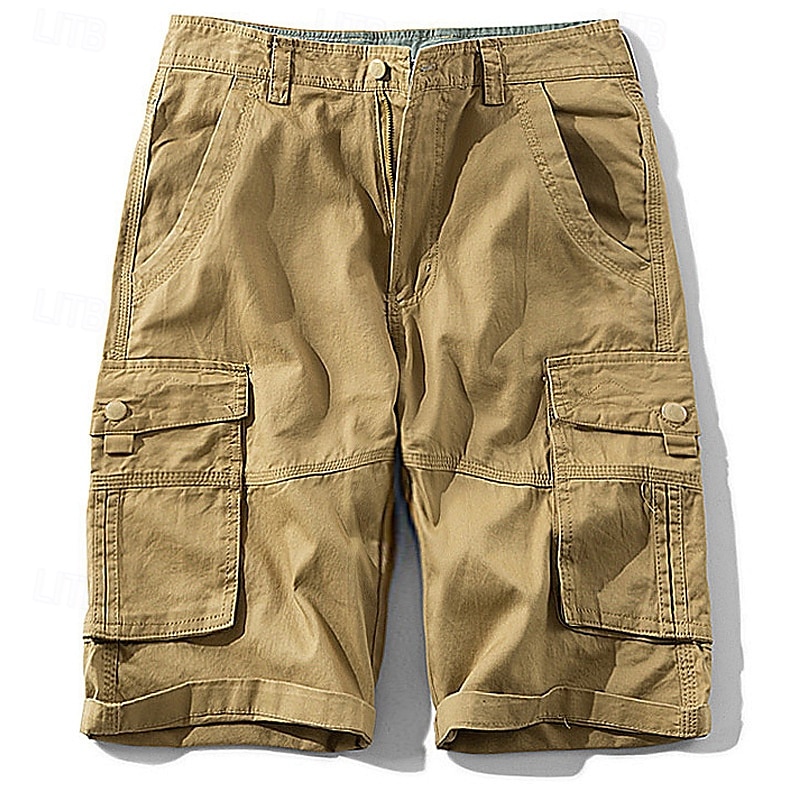 Miesten Lasten shortsit Shortsit Vaellusshortsit Napit Monitasku Tavallinen Käytettävä Polven pituus ulko- Päivittäin Retkeily ja vaellus Muoti Klassinen Armeijan vihreä Khaki 2025 - $25.99 –P4