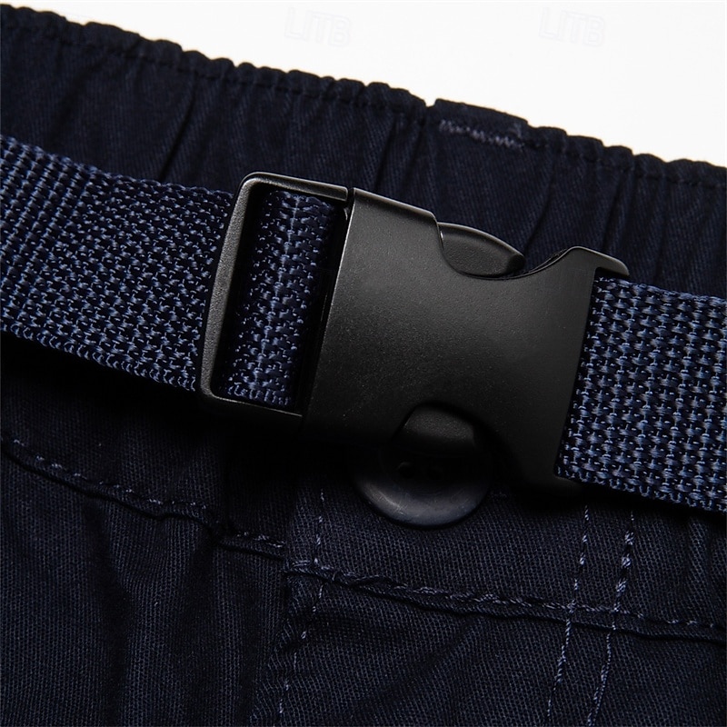 Męskie Spodnie cargo Spodnie robocze Przyciąć Multi Pocket Równina Moro Komfort Oddychający Długość do łydki Codzienny Streetwear Sport Moda Kurkuma Czarny Średnio elastyczny 2025 - $25.99 –P4