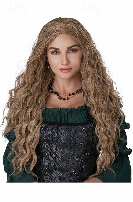 középkori reneszánsz leánykori paróka halloween cosplay party paróka 2025 - $17.99 –P2