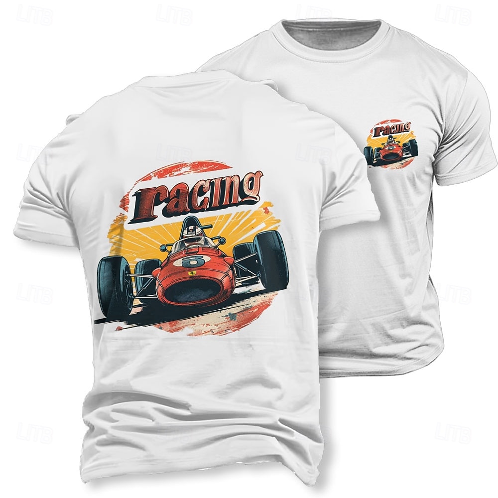 Herren Vintage Rennwagen Grafik T-Shirt 2026 - $17.49 –P4