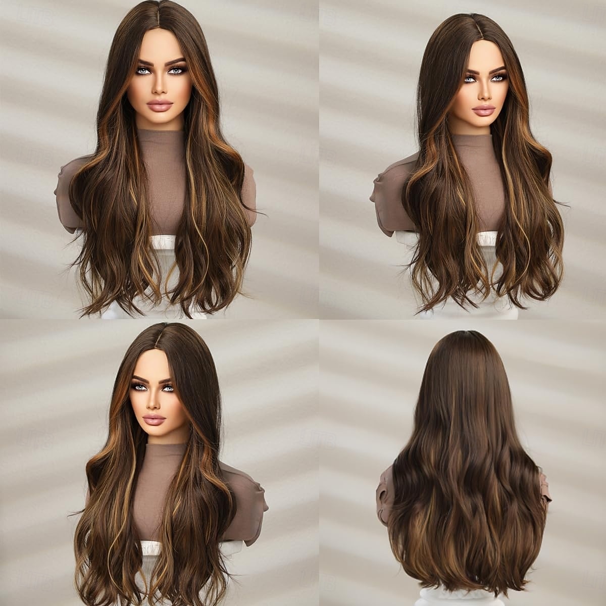 Long Wavy Wigs for Women Natural Synthetic Curly Wig Heat Resistant Fiber Wigs for Daily Cosplay 2025 - $19.99 –P9