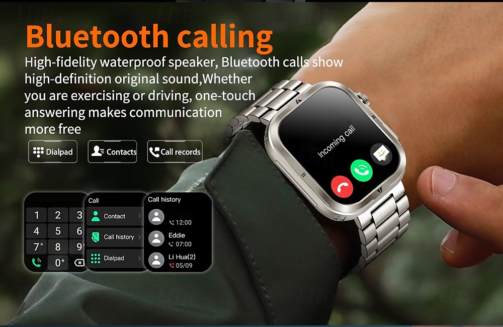 696 MK86 Εξυπνο ρολόι 2.01 inch Έξυπνο ρολόι Bluetooth Βηματόμετρο Υπενθύμιση Κλήσης Παρακολούθηση Ύπνου Συμβατό με Android iOS Γυναικεία Άντρες Κλήσεις Hands-Free 2025 - $47.99 –P4