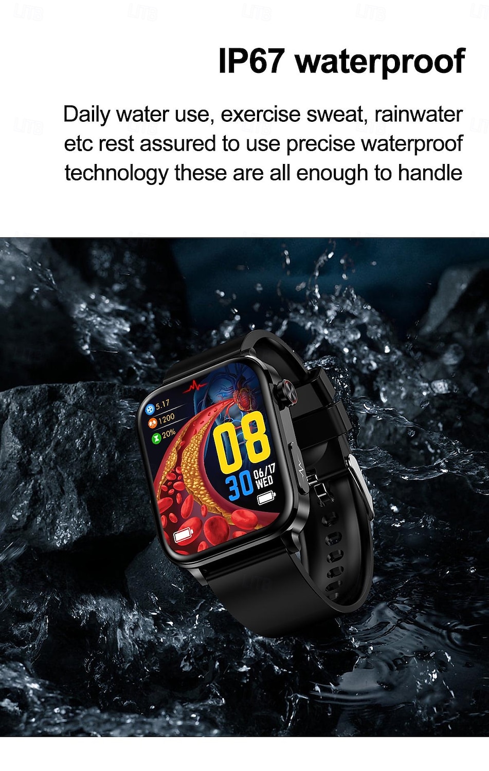 TK15 Умные Часы Reloj Здоровье Фитнес Трекер Умные Часы Водонепроницаемые HD Дисплей BT Звонки С Монитором Сна Умные Часы 2025 - $76.99 –P17