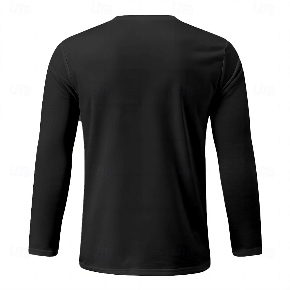 Com letras estampadas Engraçado Preto Verde Azul Escuro Camiseta Homens Gráfico 100% Algodão Camisa Esportes Clássico Camisa Manga Longa Camiseta confortável Verão Outono Roupas de estilistas S M L de 2025 por $15.99 –P4