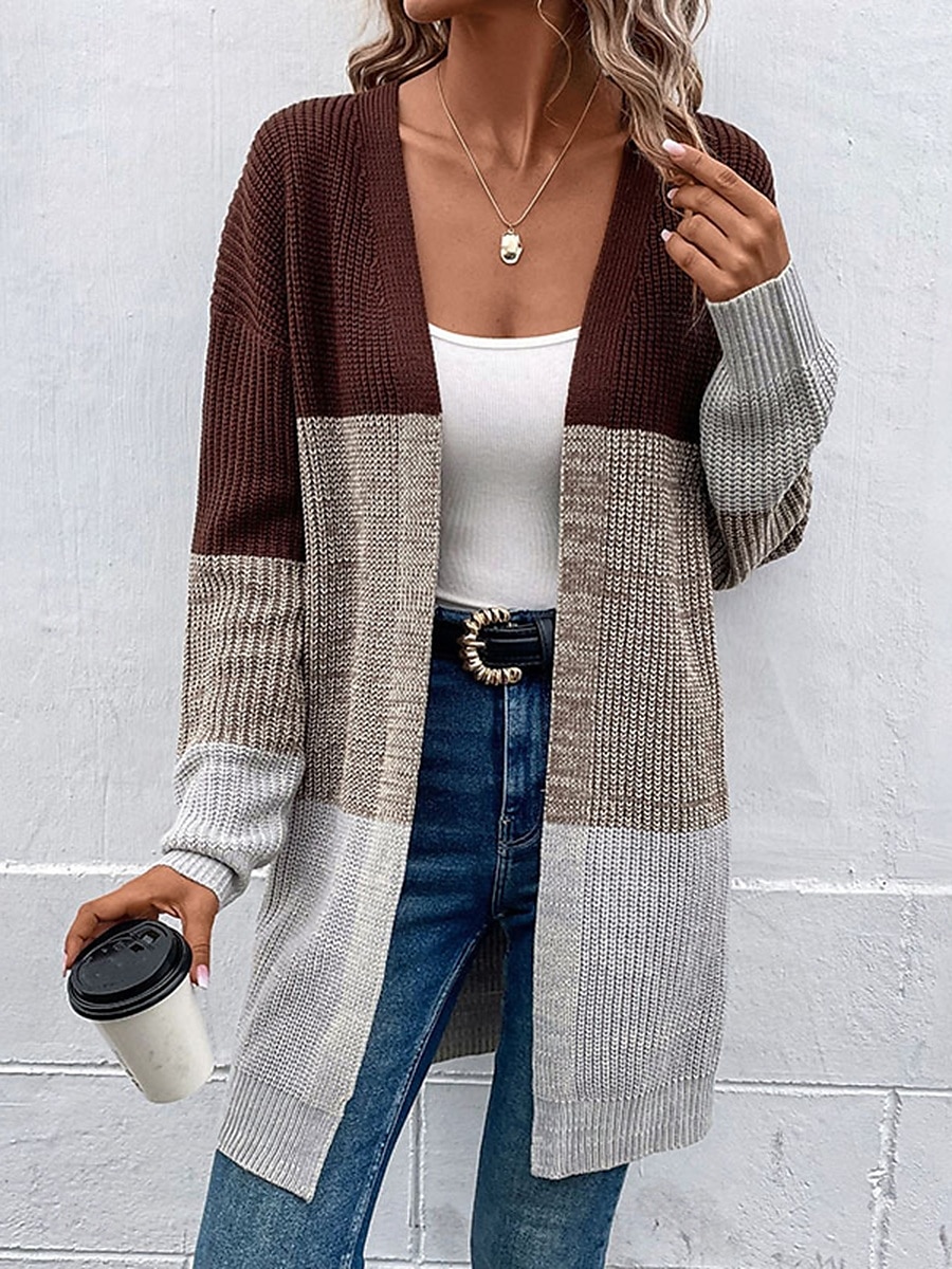 Femme Pull Chandail Pull Pull décontracté Décontractées Flexible Géométrique A côtes Col V Tricoté manche longue Hauts réguliers Tricoter Extérieur du quotidien Fin de semaine Rouge vin Automne Hiver de 2025 ? $57.99 –P4