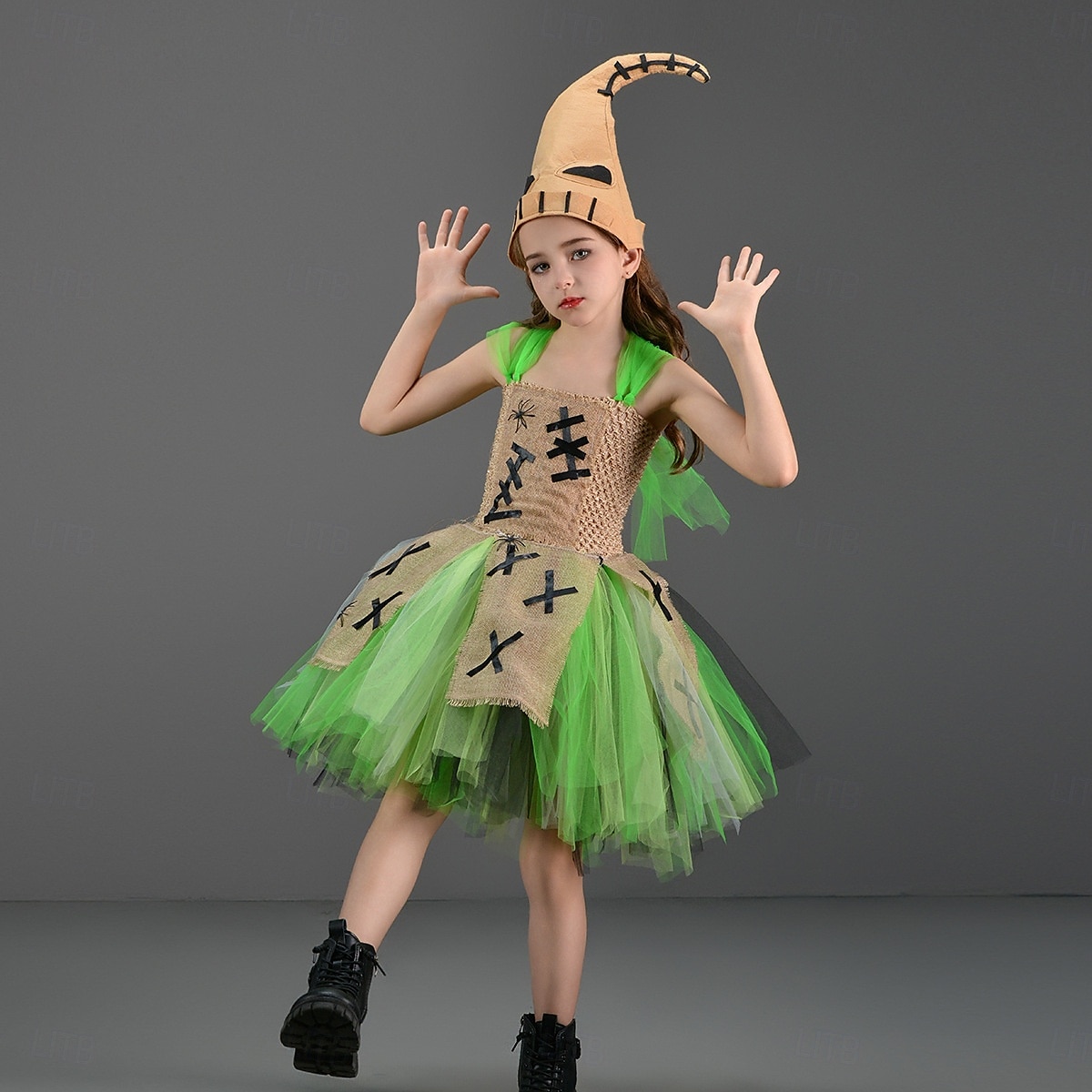 The Nightmare Before Christmas Oogie Boogie Costume Tutu Kid's Girls' Dress Up Party Christmas Children's Day Easy Carnival Costume 2025 - $30.99 –P8