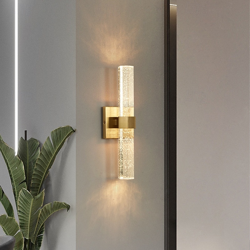 aplice interioare cu led rază caldă 40cm 1w aur aplic de perete de cristal postmodern de vanitate lumini montate pe perete iluminat de perete pentru spălat baie oglindă noptieră aplice de perete 2025 - $116.99 –P5