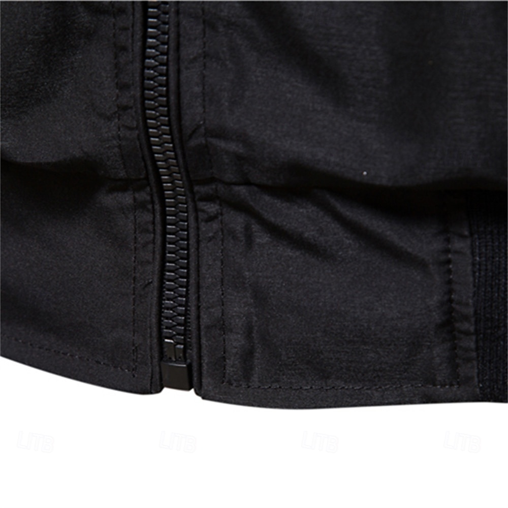 Homens jaqueta leve Jaqueta Corta-Vento Jaqueta Esportiva Casual / Diário Primavera & Outono Casual Padrão Preto Verde Azul Escuro Bege Casaco de 2026 por $57.99 –P2