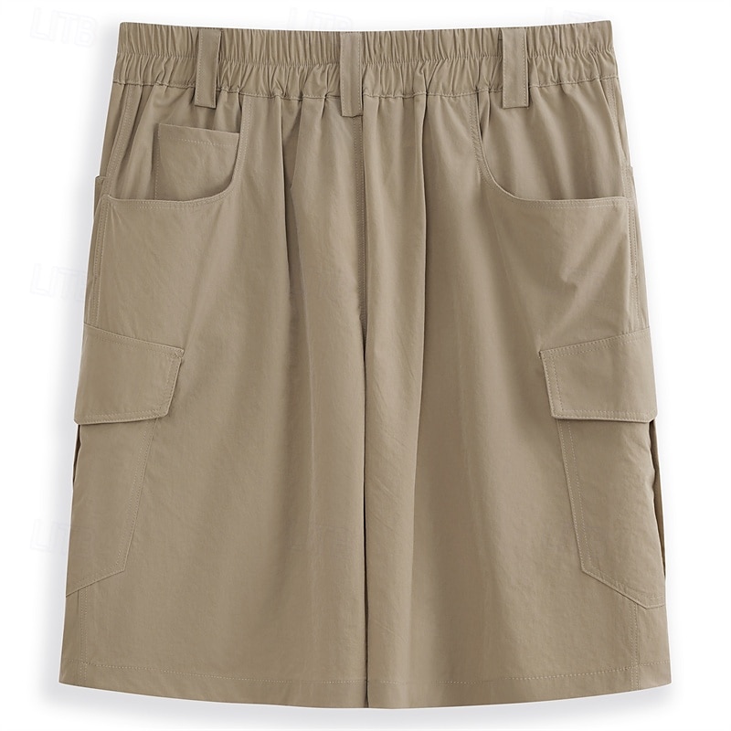 Herr Taktiska shorts Cargo-shorts Ficka med blixtlås Slät Vattentät Andningsfunktion Utomhus Dagligen Utekväll Mode Ledigt Svart Grön 2025 - $27.99 -P2