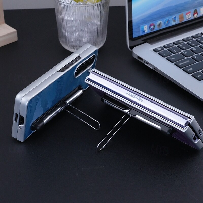 Phone Case For Samsung Galaxy Z Fold 7 Z Fold 6 Z Fold 5 Z Fold 4 Z Fold 3 Back Cover with Stand Holder with S Pen Shockproof PC 2025 - $19.99 –P4