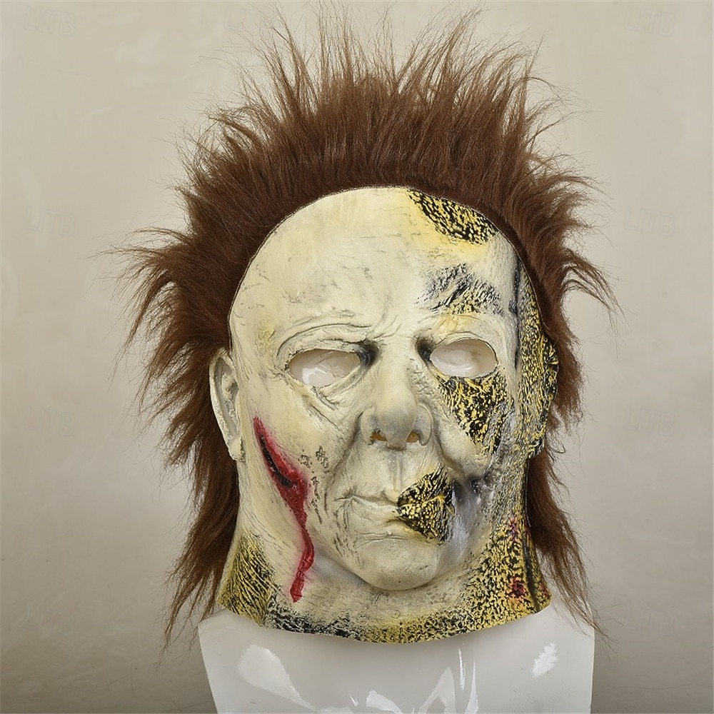 Michael Myers Gyilkos Halloween Maszk Teljes fej Mindszentek napja Ijesztő jelmez Felnőttek Férfi Mindszentek napja Farsang Teljesítmény Parti Egyszerű Halloween jelmezek Kiöltözik 2025 - $24.99 –P1