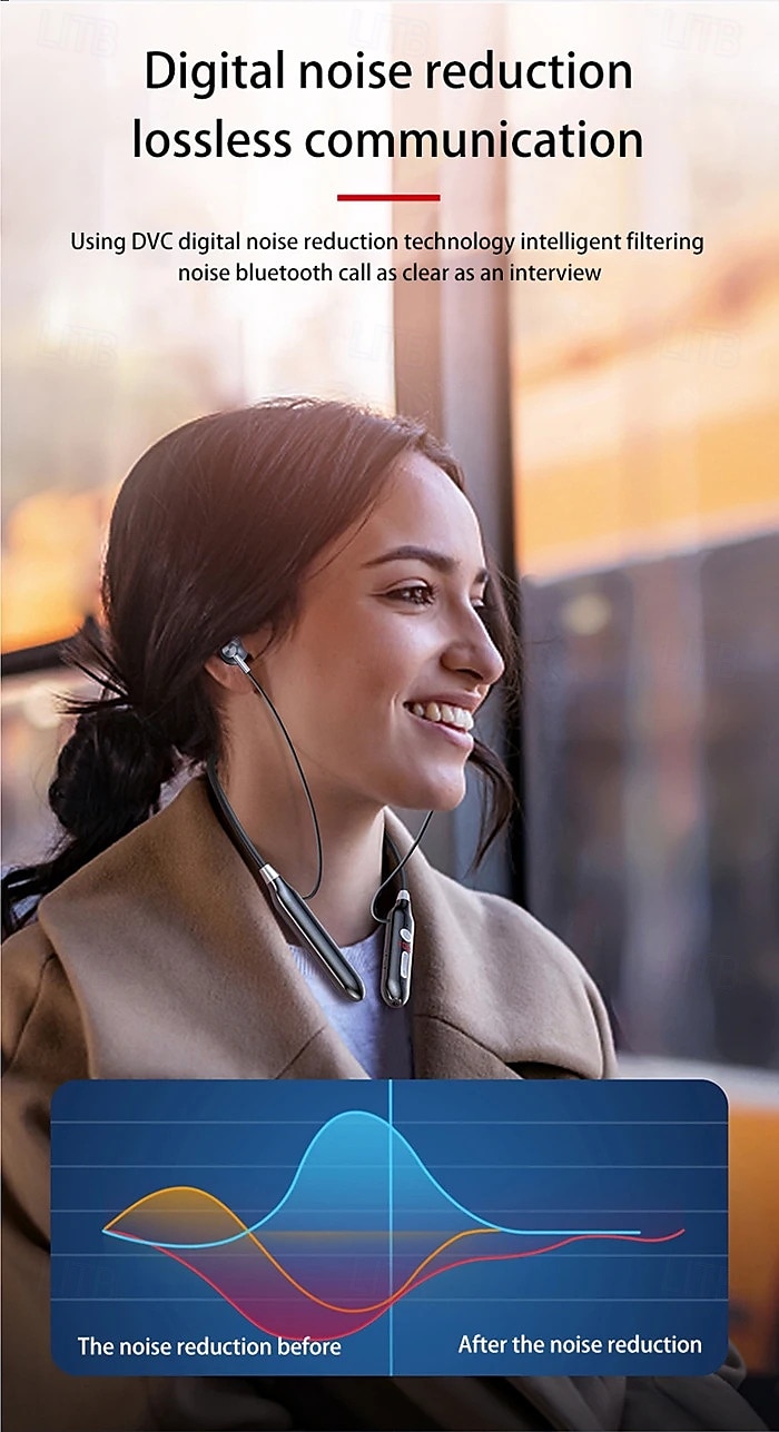 100 Hour Music Wireless Bluetooth Earphone 9D Strong Bass in Ear Sport Headset Neckband With Output MIC 2025 - $21.99 –P11