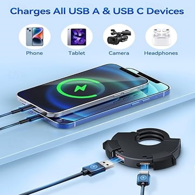 ведущее зарядное устройство для мобильного телефона мотоцикл usb быстрая зарядка водонепроницаемый тип c зарядное сиденье sae интерфейс 2026 - $33.99 –P5
