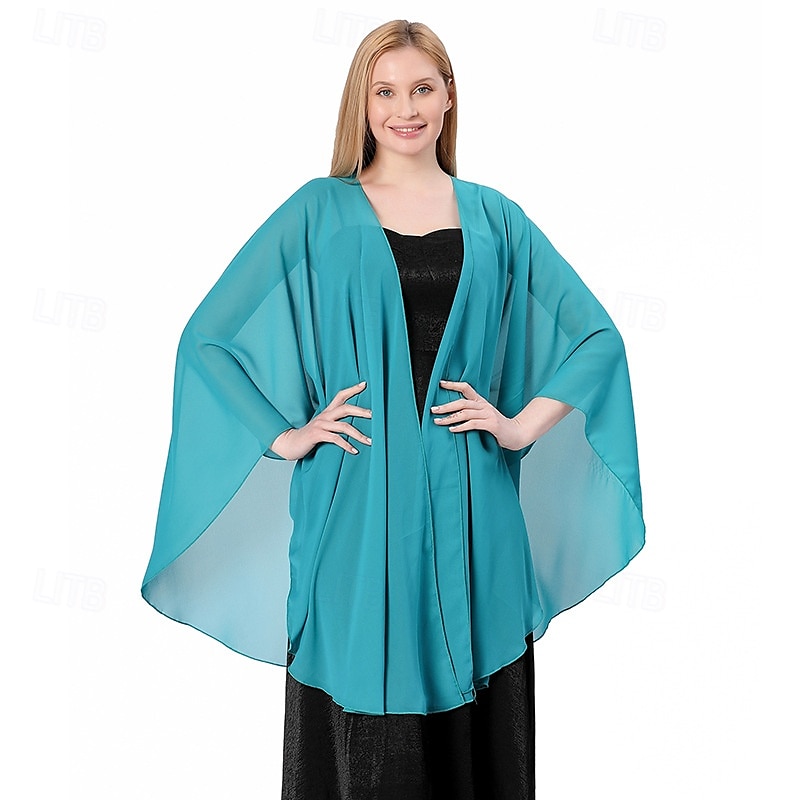 Women's Shawls and Wraps for Evening Dress Chiffon Scarf Soft Elegant Pashmina Wedding Bridal Scarve 2025 - $30.99 –P14