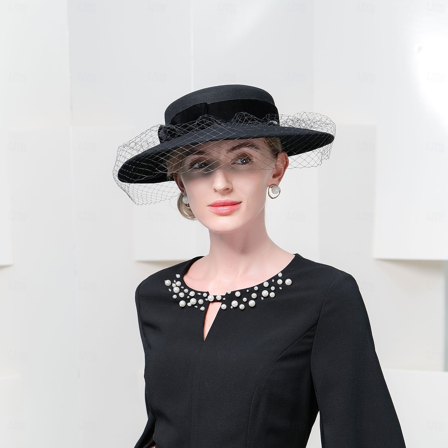 Hats 100% Wool Bowler / Cloche Hat Fedora Hat Holiday Tea Party Elegant Wedding With Face Veil Headpiece Headwear 2026 - $57.99 –P6