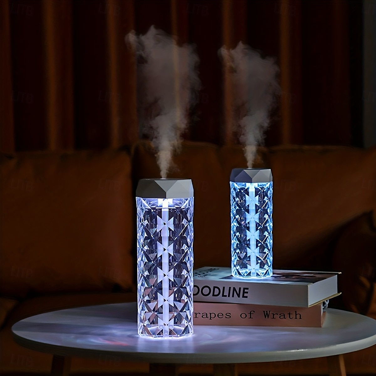 Crystal Clear Air Humidifier USB Night Light Air Humidifier Small Air Purifier Table Lamp Bedroom Desktop Humidifier Air Fresheners 1000ML 2025 - $25.99 –P1