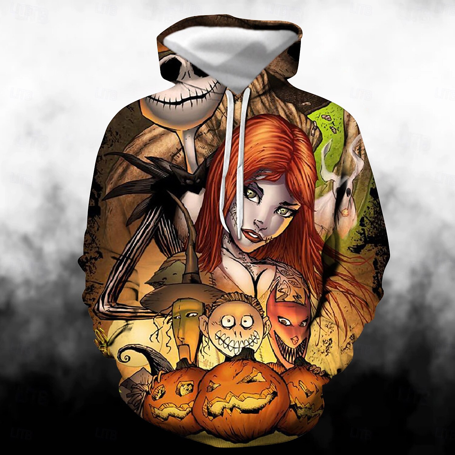 předvečer Všech svatých Kostlivec Kapuce Pullover Vtipná vánoční mikina s kapucí Tisk 3D Přední kapsa Grafika Pro Pro páry Pánské Dámské Dospělé předvečer Všech svatých Karneval Plesová maškaráda 3D 2025 - $29.99 –P5