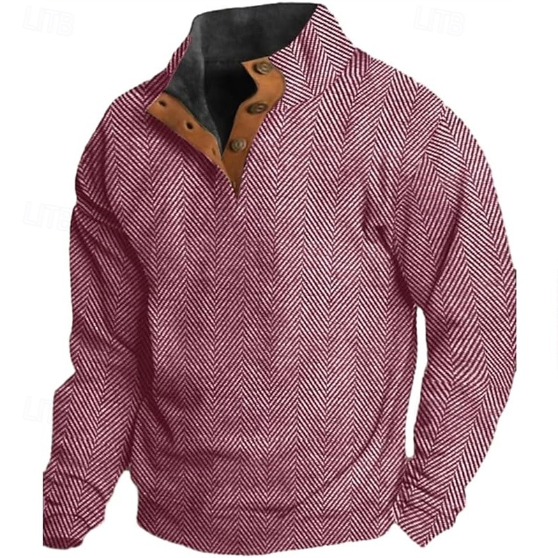 Bărbați Hanorca Negru Galben Albastru piscină Fucsia Trifoi Guler în picioare Simplu Peteci Sporturi & Exterior Zilnic Concediu Șic Stradă De Bază Casual Primăvara & toamnă Îmbrăcăminte Hanorace 2025 - $25.99 –P2