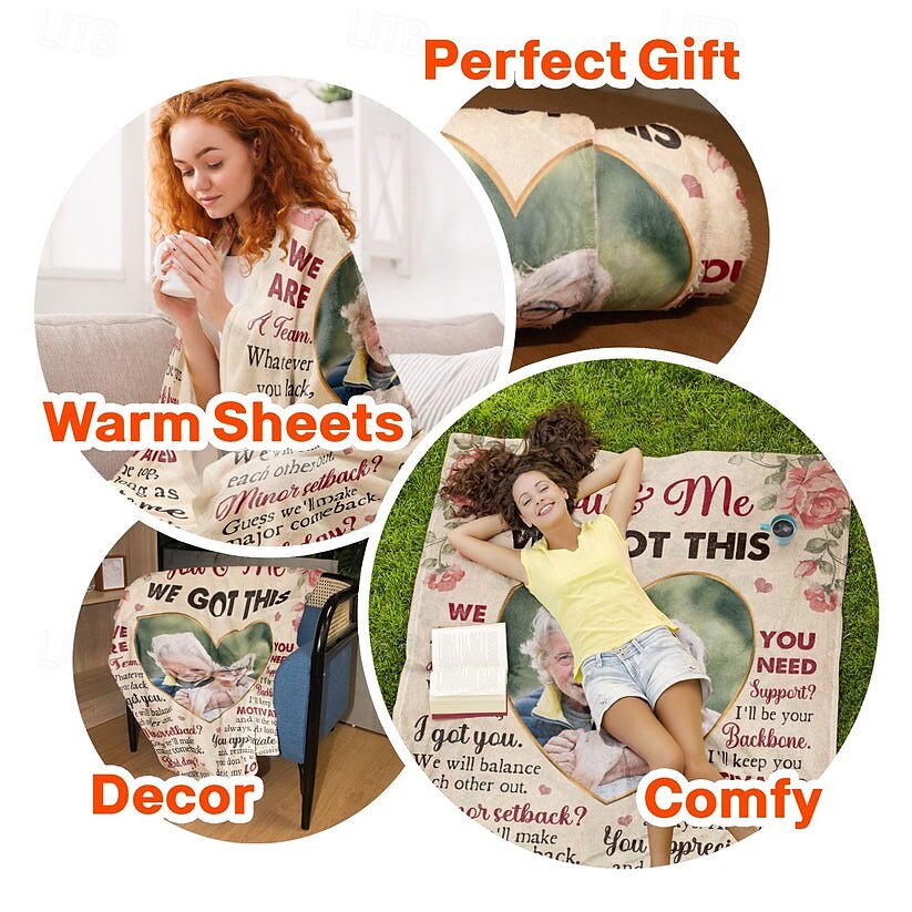 Customized Blanket Personalized Gifts Bonded by Memories Personalized Photo Blanket for Team Pride 2025 - $30.99 –P2