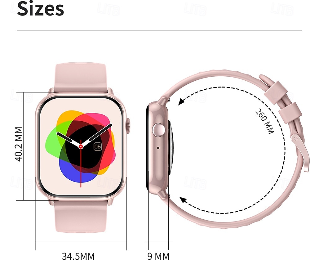 iMosi HD15 Smart Watch 1.75 inch Smartwatch Fitness Running Watch Bluetooth Pedometer Call Reminder Activity Tracker Compatible with Android iOS Women Men Hands-Free Calls Waterproof Media Control 2025 - $37.99 –P14