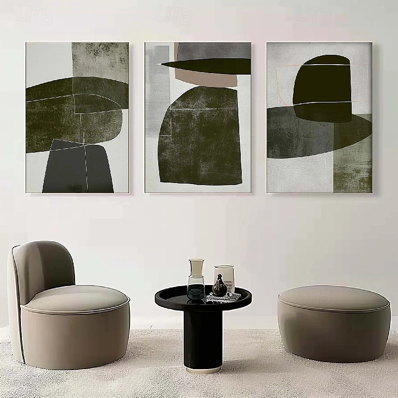 Ölgemälde handgemachtes abstraktes großes grünes Ölgemälde handgemalte Wandkunst beiges Ölgemälde handgemachtes großes grünes minimalistisches Kunstwerk Wandkunst Gemälde für Schlafzimmerdekoration 2025 - $116.99 –P1