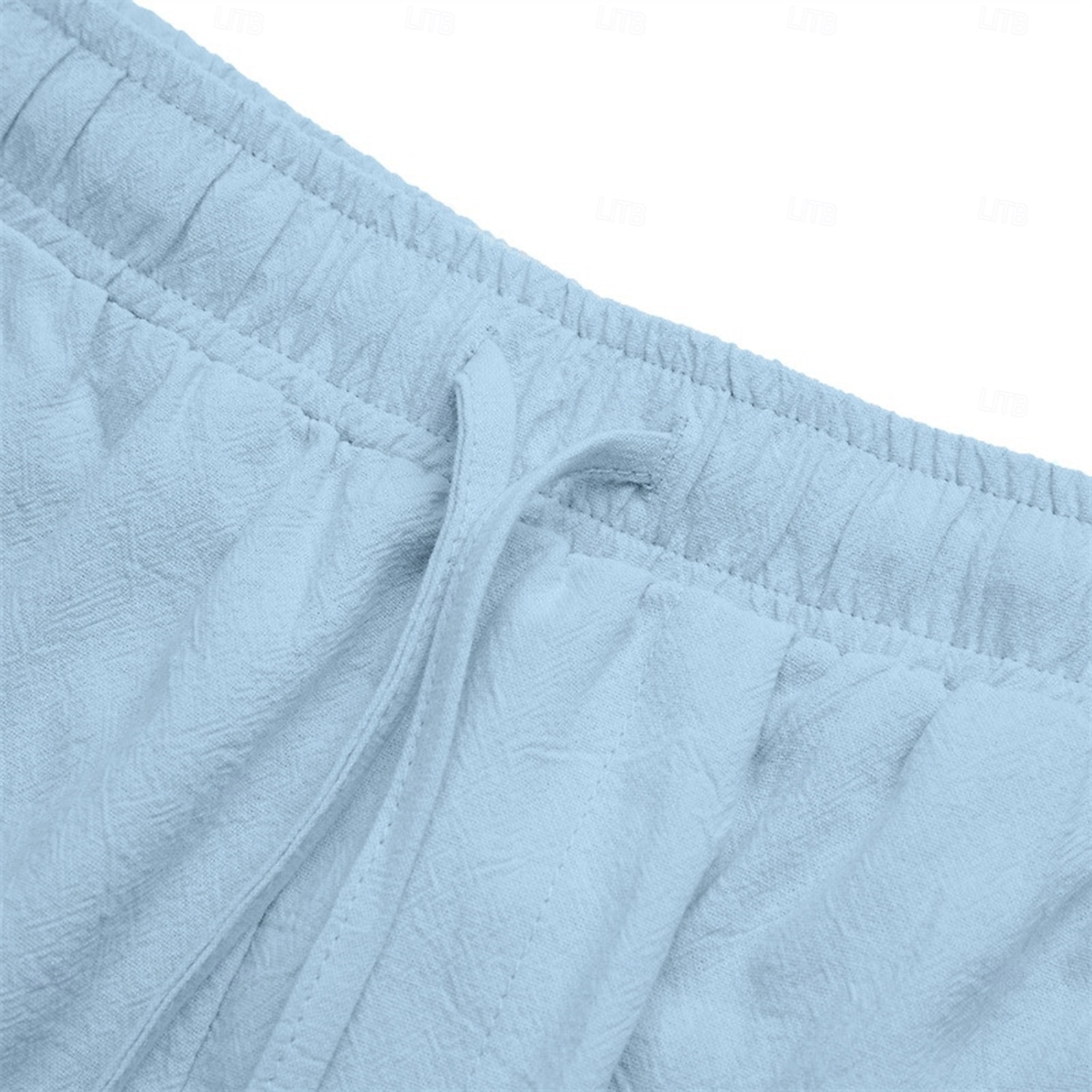 Men's Cargo Shorts Shorts Linen Shorts Summer Shorts Beach Shorts Drawstring Elastic Waist Multi Pocket Plain Knee Length Beach Hawaiian Casual Black White Inelastic 2025 - $22.99 –P3