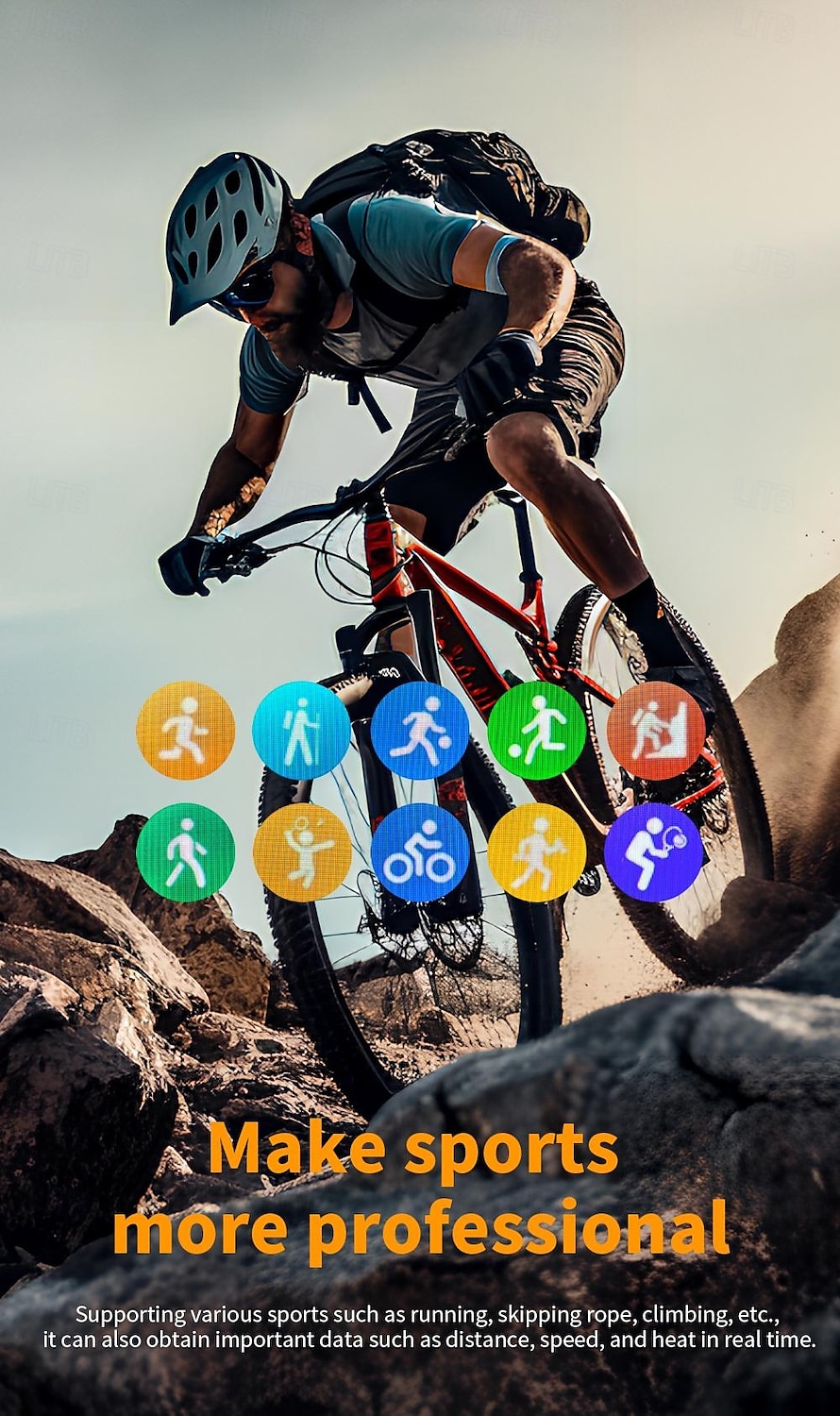 LOKMAT APPLLP 8 PRO Умные часы 1.85 дюймовый Смарт-часы-телефон 3G 4G Bluetooth Педометр Напоминание о звонке Датчик для отслеживания сна Совместим с Ноль Женский Мужчины GPS 2025 - $132.99 –P16