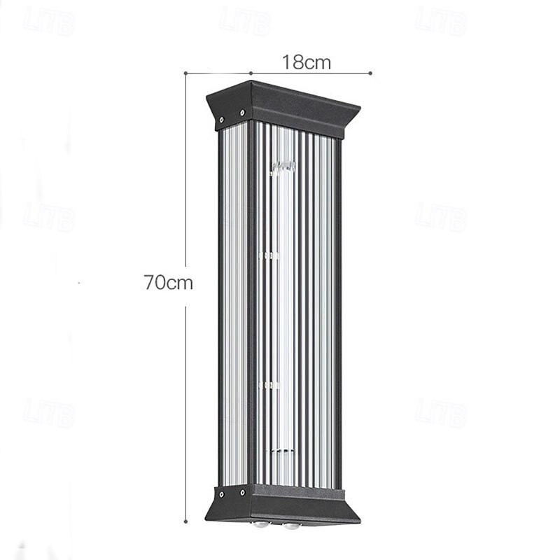 lampada da parete per esterni 50/70cm moderna e semplice da esterno impermeabile in acciaio inox acrilico 1 pz lampada da parete a sospensione a led, adatta per comunità, ville, cortili, hotel, del 2025 a $199.99 –P3