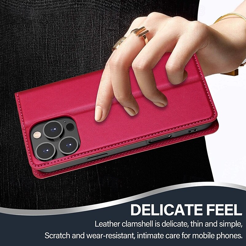 Phone Case For iPhone 16 Pro Max Plus iPhone 15 Pro Max Plus iPhone 14 13 12 11 Pro Max Plus Mini SE Back Cover Wallet Case with Stand Holder Card Slot Shockproof Retro TPU PU Leather 2025 - $18.99 –P11