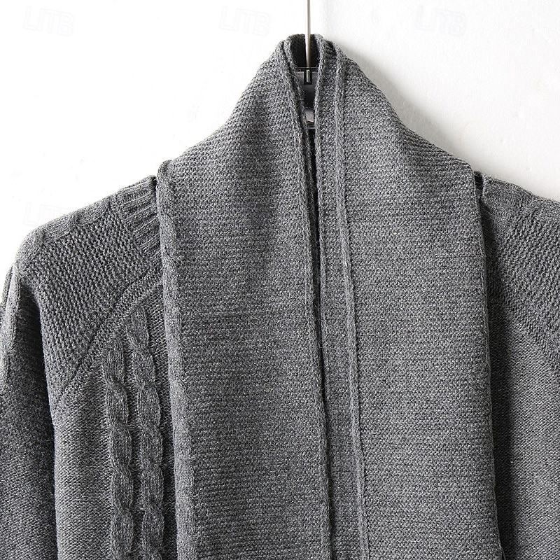 Per uomo Pullover Maglione Maglione lavorato a maglia A coste Maglia Standard Lavorato a maglia Liscio Girocollo Di tendenza Essenziale Da tutti i giorni Appuntamento Abbigliamento Autunno inverno del 2025 a $35.99 –P12