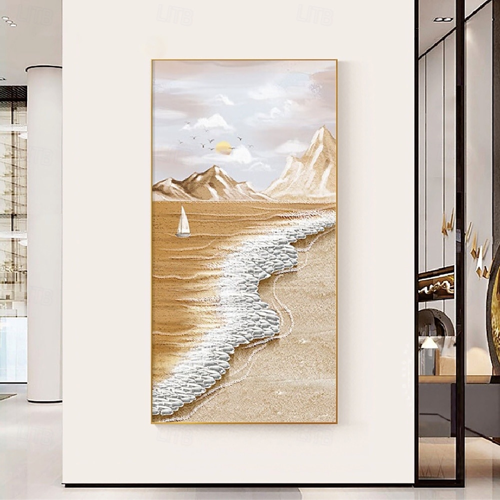 handgemachtes 3D-Wellen-Ölgemälde, handgemalte Wandkunst, modernes abstraktes Ozean-Ölgemälde, handgemaltes Landschaftsgemälde, Heimdekoration, gerollte Leinwand, kein Rahmen, ungedehnt 2025 - $83.99 –P6
