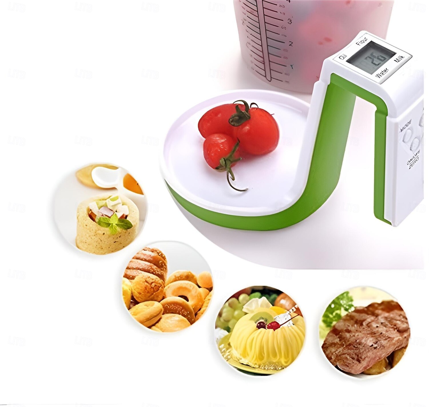 Digital kitchen Electronic Measuring Cup Scale Household Jug Scales with LCD Display Temp Measurement 2025 - $34.99 –P2