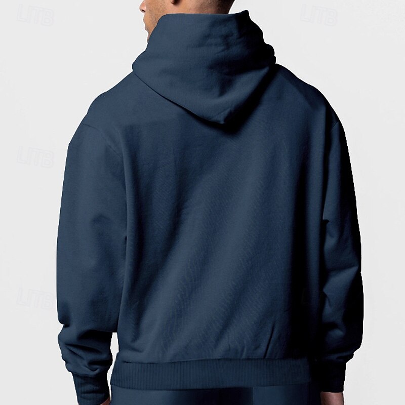 Per uomo Felpa con cappuccio a zip intera Felpa con cappuccio e zip Felpa con cappuccio in pile Nero Blu marino Cachi Grigio chiaro Con Cappuccio Semplice Con zip Tasca Sport & Outdoor Quotidiano del 2025 a $26.99 –P7