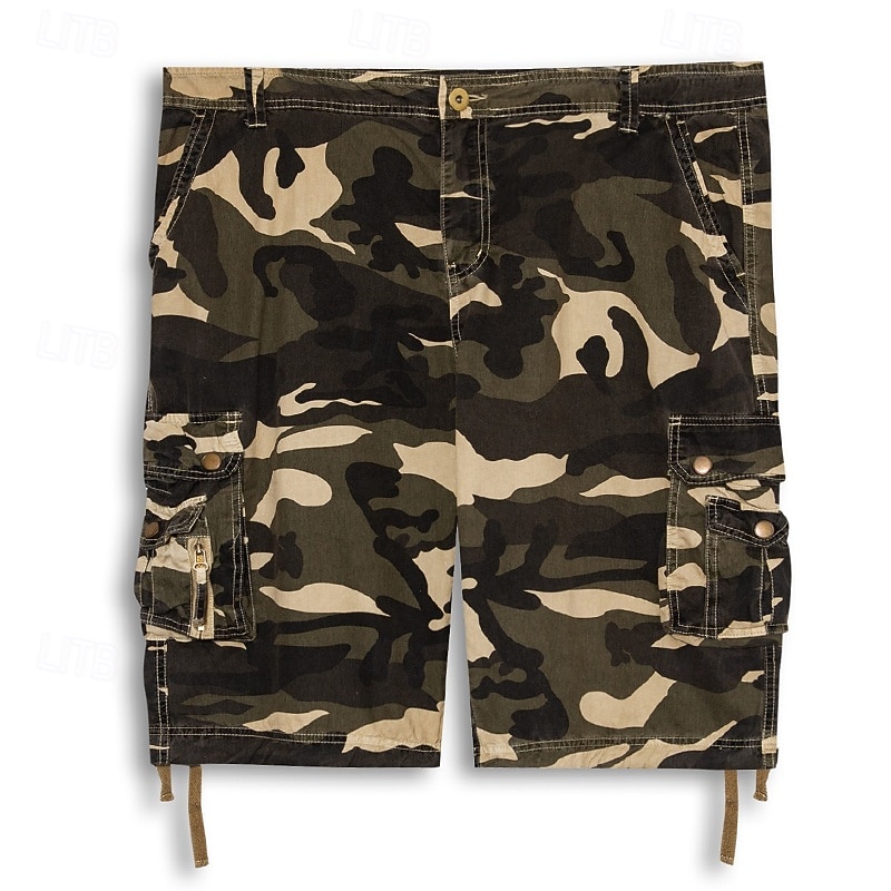 Men's Cargo Shorts Hiking Shorts Pocket Multi Pocket Camouflage Comfort Outdoor Short Casual Sports Cargo Shorts Chino Blue Camouflage Red Inelastic 2026 - $37.99 –P1