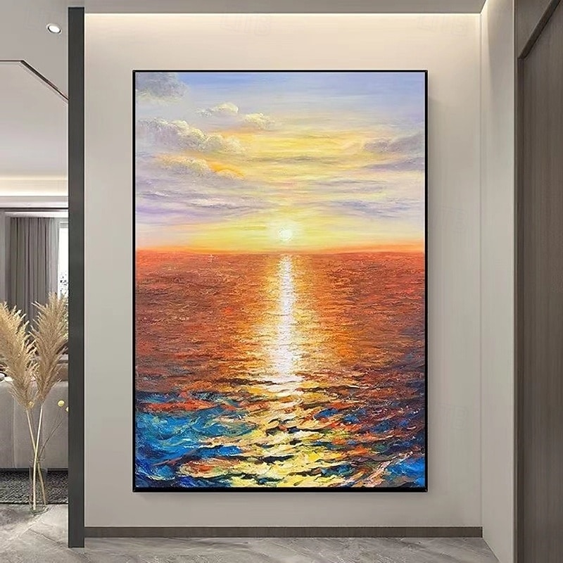 3D-Ölgemälde mit Wellen im Ozean, handgefertigtes Meereslandschaftsgemälde, handgemaltes 3D-Strukturkunstgemälde, Acrylgemälde mit Wellen im Ozean, großes gerahmtes Gemälde, Wandkunst, Gemälde für 2025 - $61.99 –P9