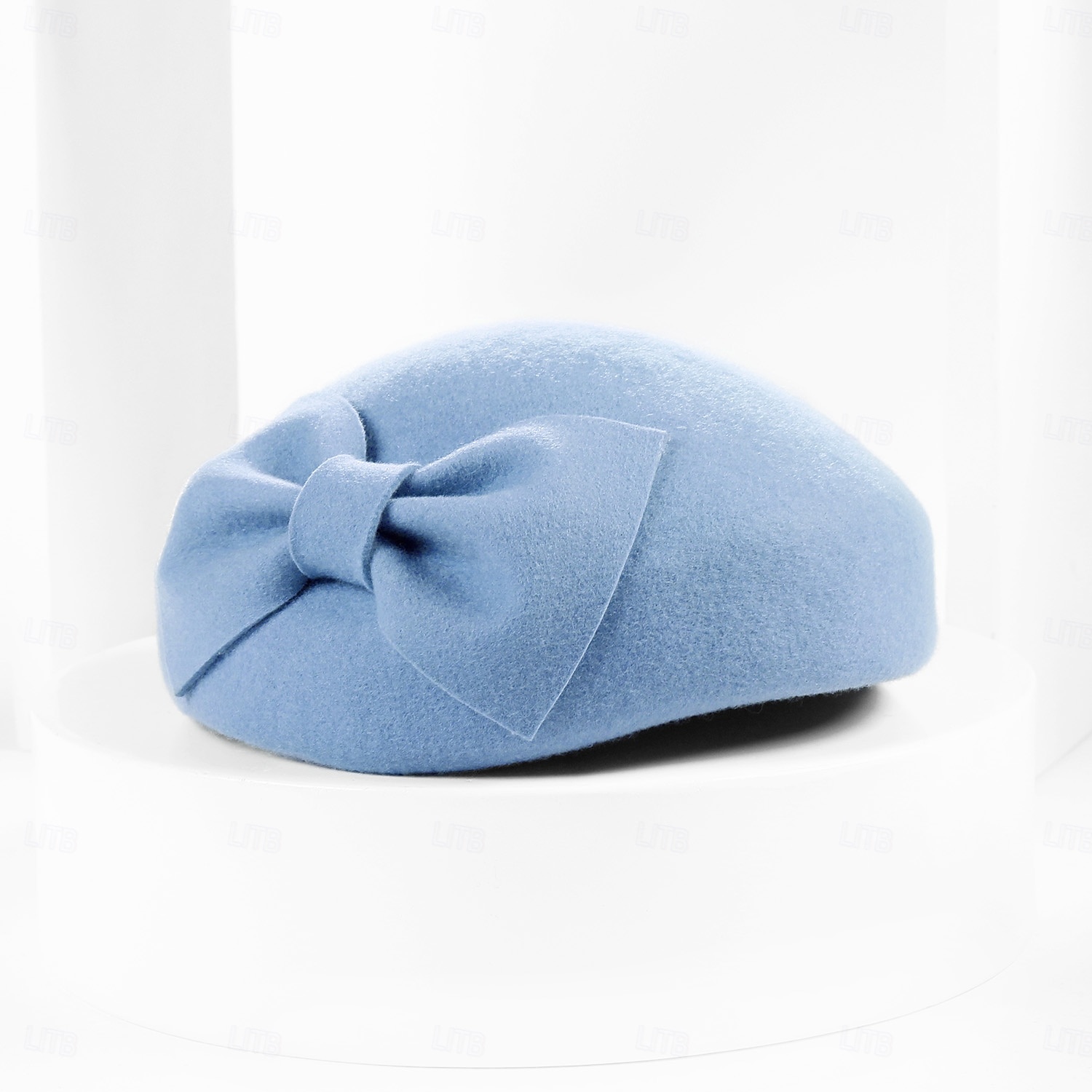Hats 100% Wool Beret Hat Saucer Hat Wedding Tea Party Elegant Wedding With Bowknot Pure Color Headpiece Headwear 2025 - $39.99 –P14