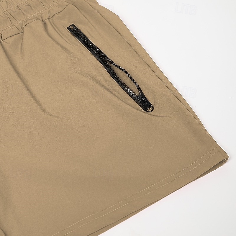 Herren kurze Sporthose Laufshorts kurze hosen Laufshorts Leichtathletik Kurze Hosen Trainingsshorts Gitter Tasche Kordelzug Elastischer Bund Kurze Hose Outdoor Sport & Natur Sportlich 2025 - $17.99 –P11