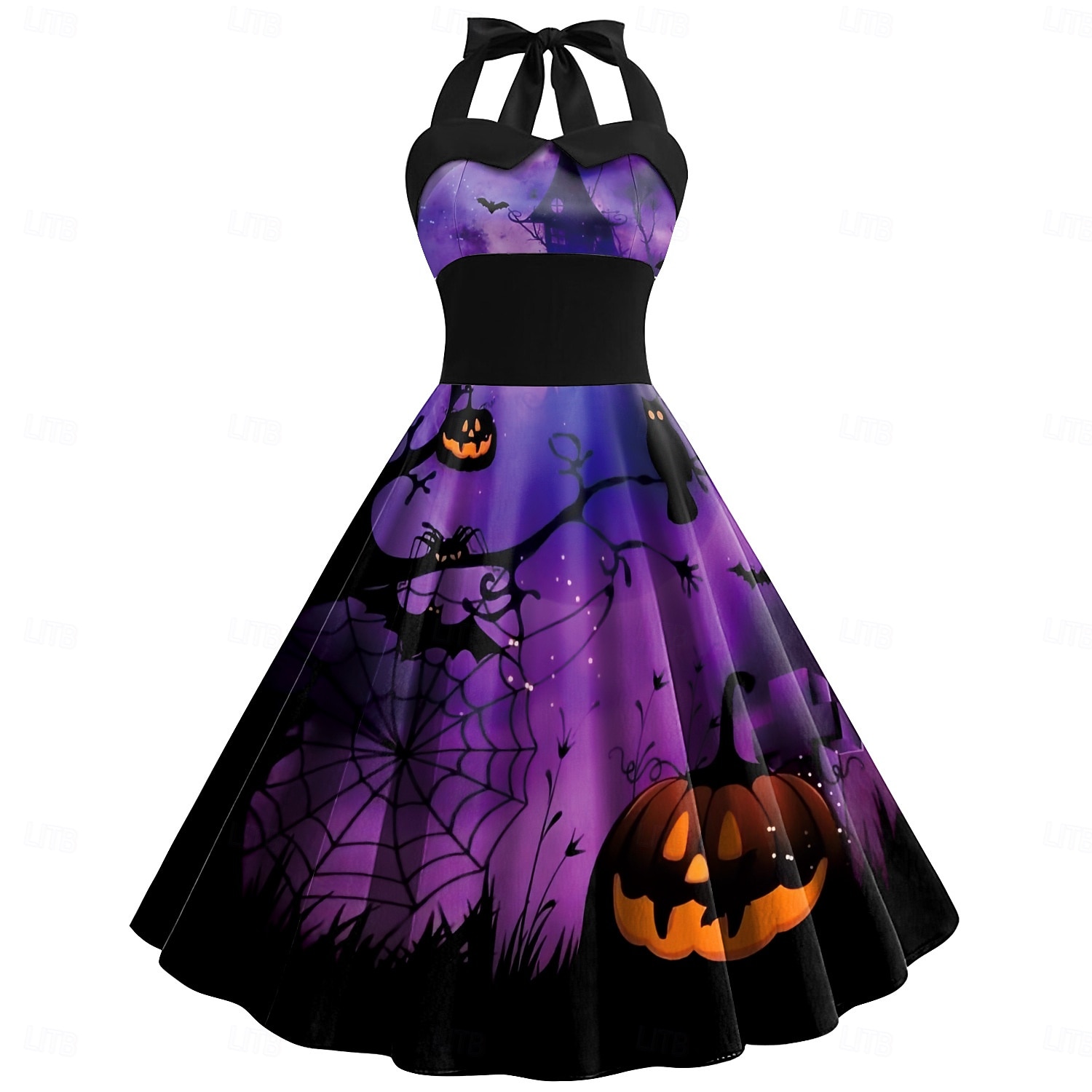 Tök Halloween Ruhák Swing ruha Szexi jelmez Felnőttek Női Farsang Álarcos mulatság Buli / Este Hétköznapi Egyszerű Halloween jelmezek Kiöltözik 2025 - $35.99 –P5