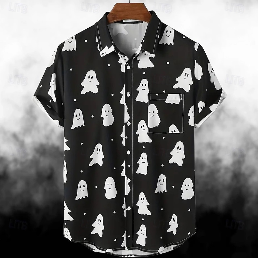 Víspera de Todos los Santos Calavera Calabaza Camisas hawaianas Camisa hawaiana Estampado Para Hombre Adulto Víspera de Todos los Santos Carnaval Mascarada Impresión 3D Fiesta Víspera de Todos los 2025 - $16.49 –P6