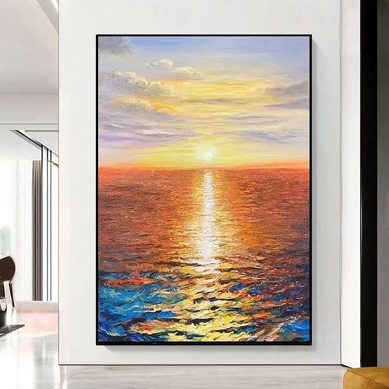 3D-Ölgemälde mit Wellen im Ozean, handgefertigtes Meereslandschaftsgemälde, handgemaltes 3D-Strukturkunstgemälde, Acrylgemälde mit Wellen im Ozean, großes gerahmtes Gemälde, Wandkunst, Gemälde für 2025 - $61.99 –P8