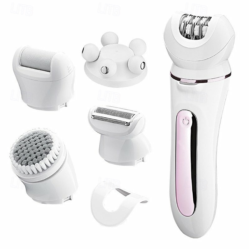 5 σε 1 Αποτριχωτική Μηχανή Ξυριστική Μηχανή Προσώπου Ξυριστική Μηχανή Προσώπου Μασάζ Σώματος Απολέπιση Επαναφορτιζόμενη Αποτριχωτική για Γυναίκες Δώρο Ημέρας του Αγίου Βαλεντίνου 2026 - $43.99 –P6