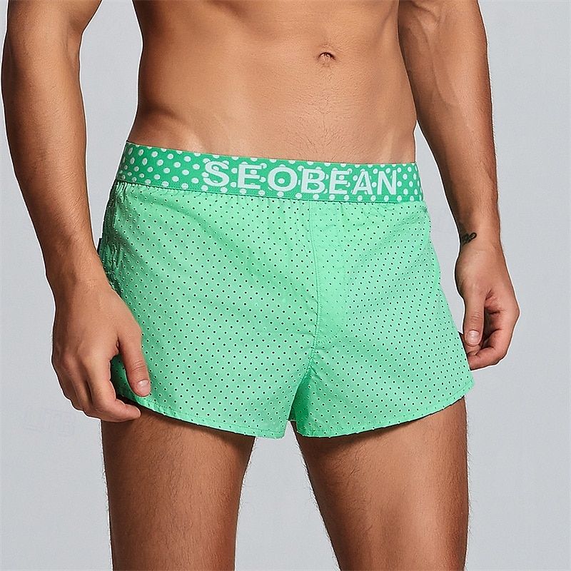 Herren 1 pc Unterwäsche Boxer Boxer-Shorts 100% Baumwolle Atmungsaktiv Weich Komfortabel Buchstabe Mittlere Hüfthöhe Schwarz Rosa 2025 - $16.49 –P9
