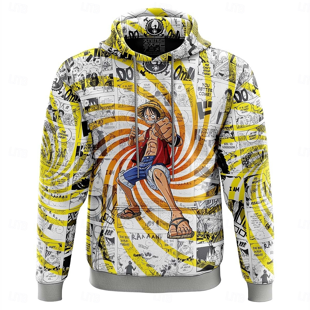 One Piece Monkey D.Rufy Ingranaggio di Rufy 5 Felpa con cappuccio Pullover Manga 3D Tasca frontale Grafica Per Da coppia Per uomo Per donna Per adulto Halloween Carnevale Mascherata Stampa 3D Feste del 2025 a $29.99 –P8