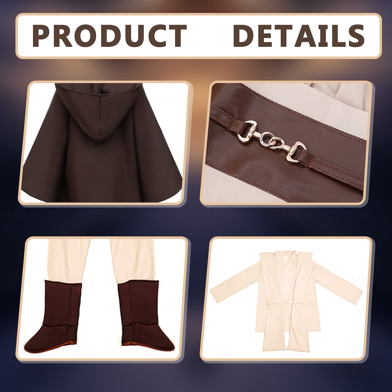 Obi-Wan Kenobi Anakin Skywalker Jedi ritari Cosplay-Asut Asut Elokuva / TV teeman puvut Poikien Lasten Juhlat Naamiaiset Helppo karnevaaliasu 2025 - $46.99 –P3