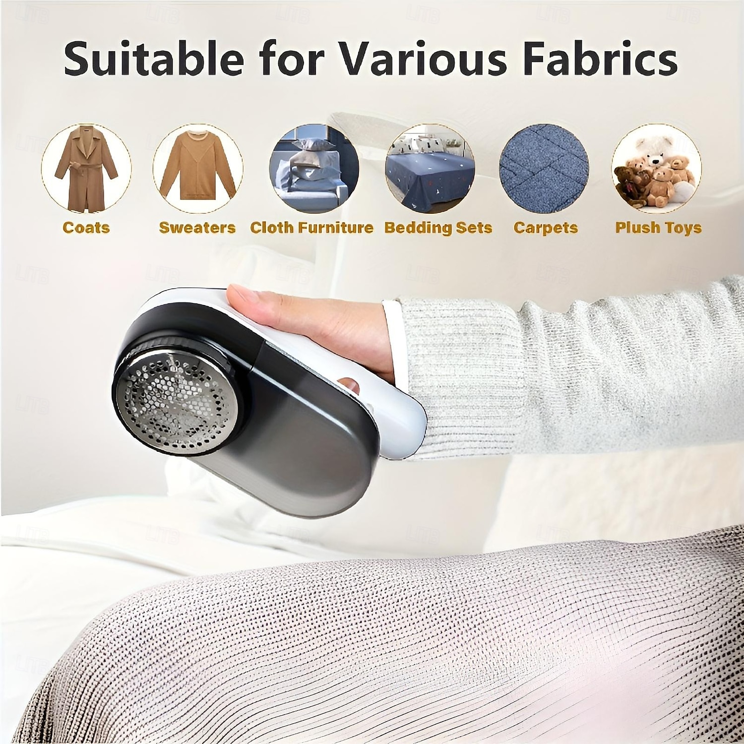 Electric Lint Remover Rechargeable Fabric Shaver Sweater Shaver for Clothes Battery Led Digital Display with 3-Speeds 2025 - $39.99 –P2