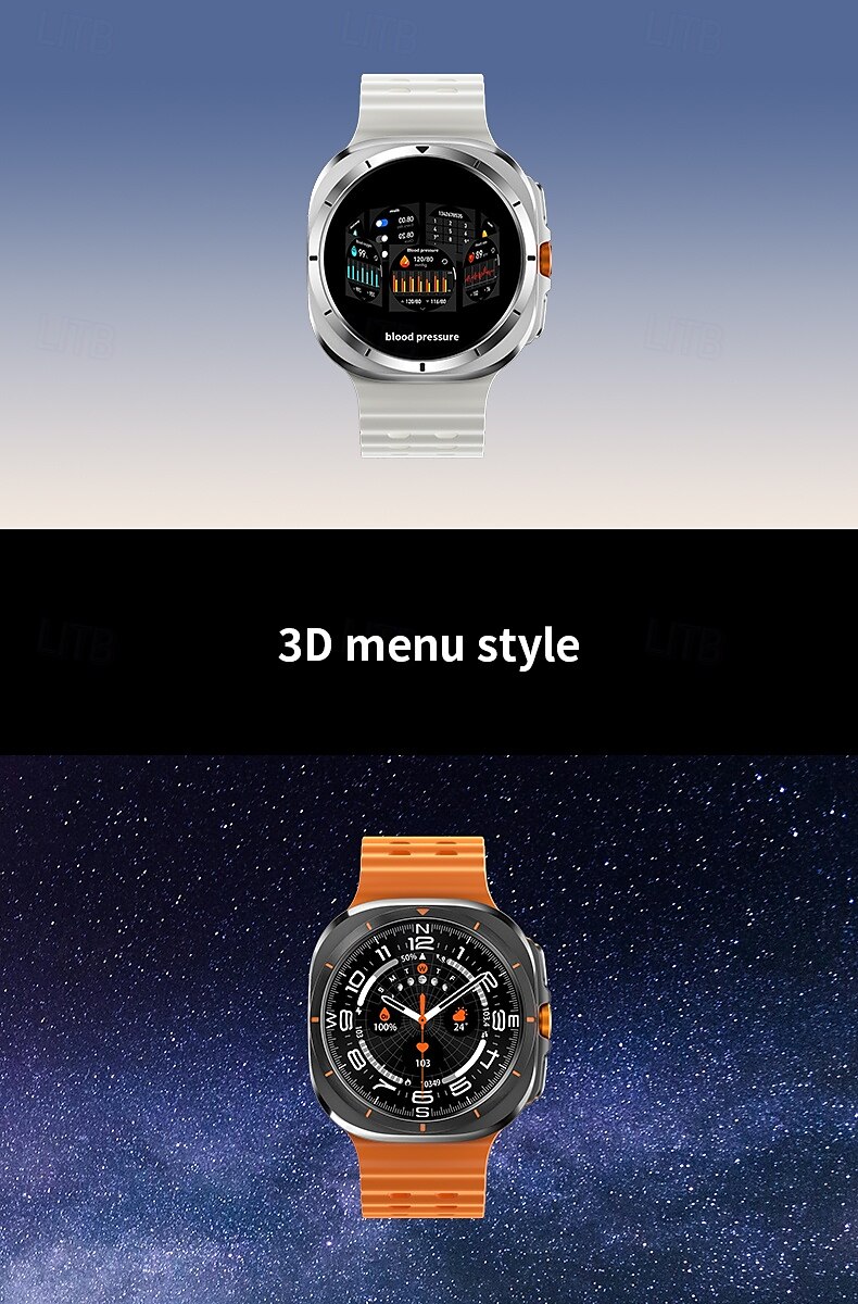 iMosi 1.43 inch Smart watch Fitness Running Watch Bluetooth Pedometer Call Reminder Activity Tracker Compatible with Android iOS Women Men Long Standby Hands-Free Calls Waterproof IP68 2025 - $56.99 –P7