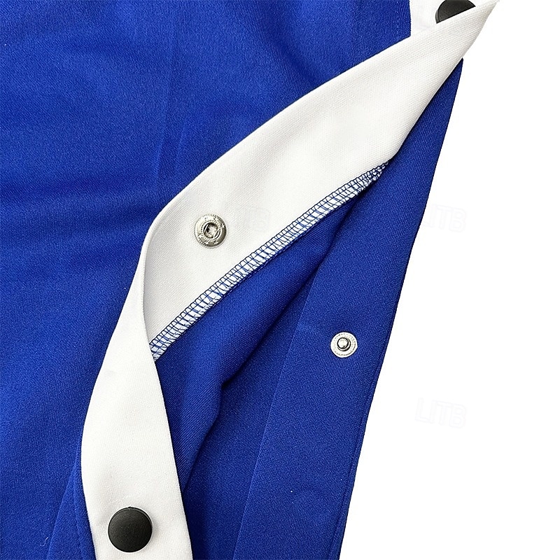 Men's Sweatpants Joggers Tear Away Pants Trousers Straight Leg Sweatpants Drawstring Elastic Waist Side Button Plain Comfort Breathable Full Length Outdoor Daily Going out Fashion Casual Black Blue 2026 - $26.99 –P2