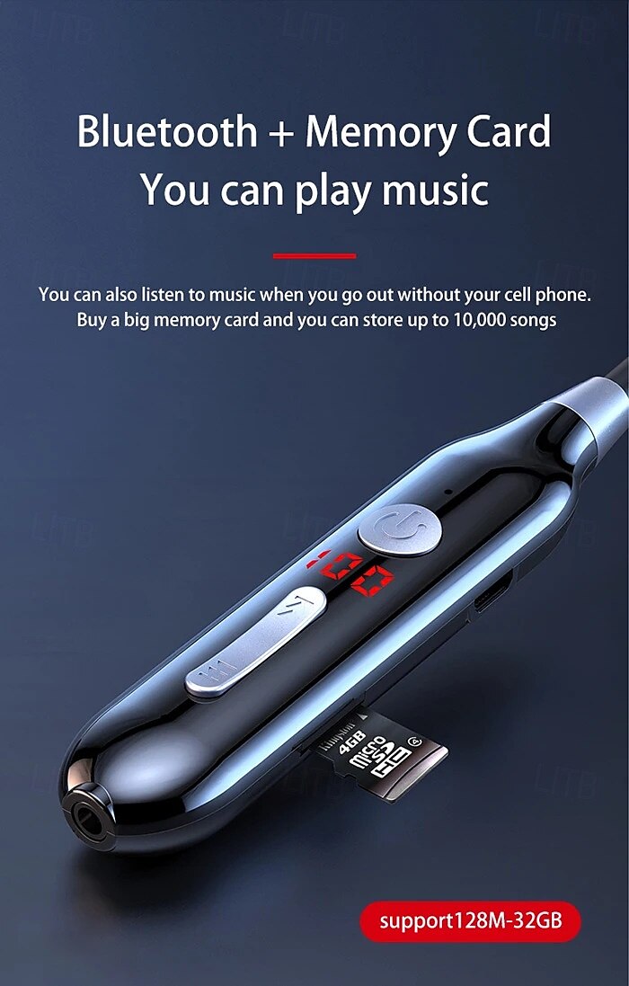 100 Hour Music Wireless Bluetooth Earphone 9D Strong Bass in Ear Sport Headset Neckband With Output MIC 2025 - $21.99 –P8