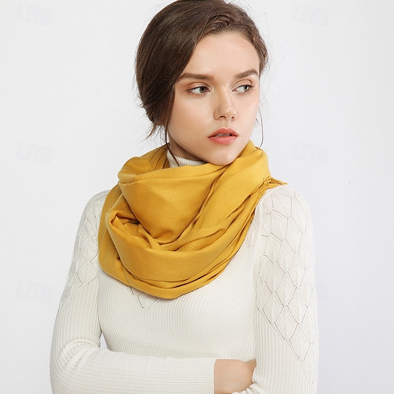 kvinners skjerf pashmina sjal og omslag til kveldskjole brudepike bryllup brude vinter varme lange store skjerf 2025 - $24.99 –P5